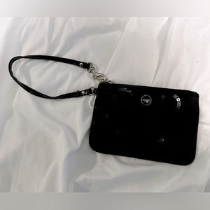 Coach sequin wristlet